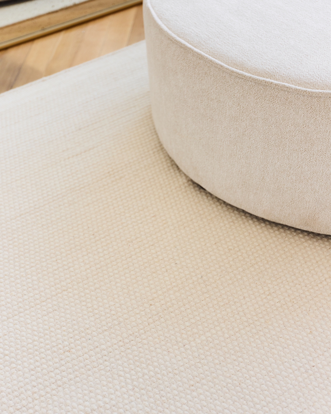 Tapis Laine Loni Blanc