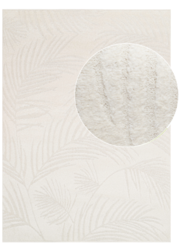 Tapis Terra Crème Feuilles de Palmier