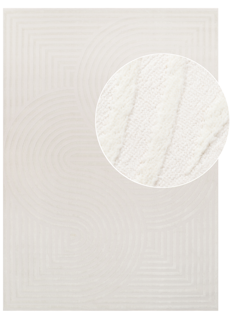 Tapis Hygge Blanc Cassé Moderne