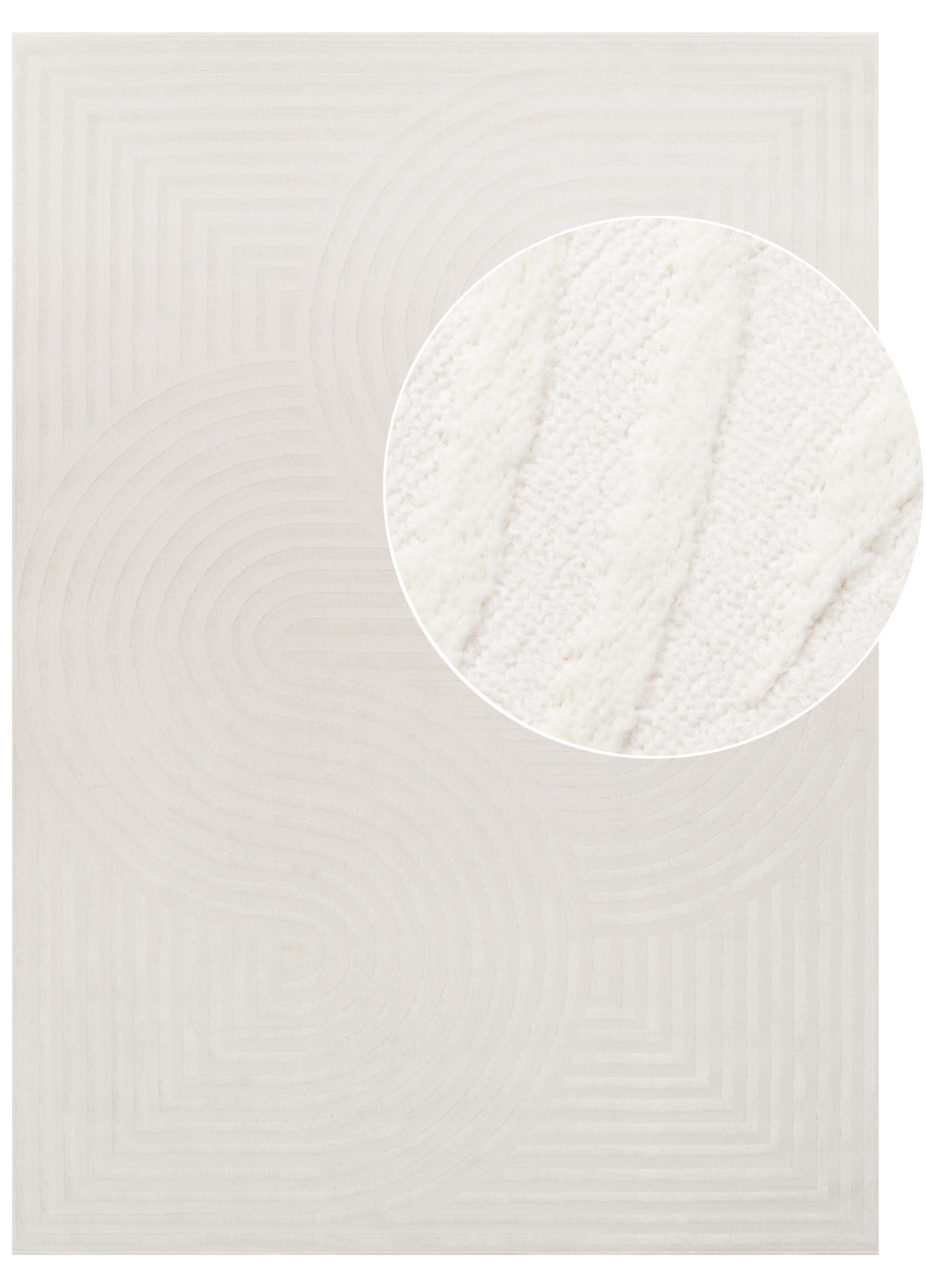 Tapis Hygge Blanc Cassé Moderne