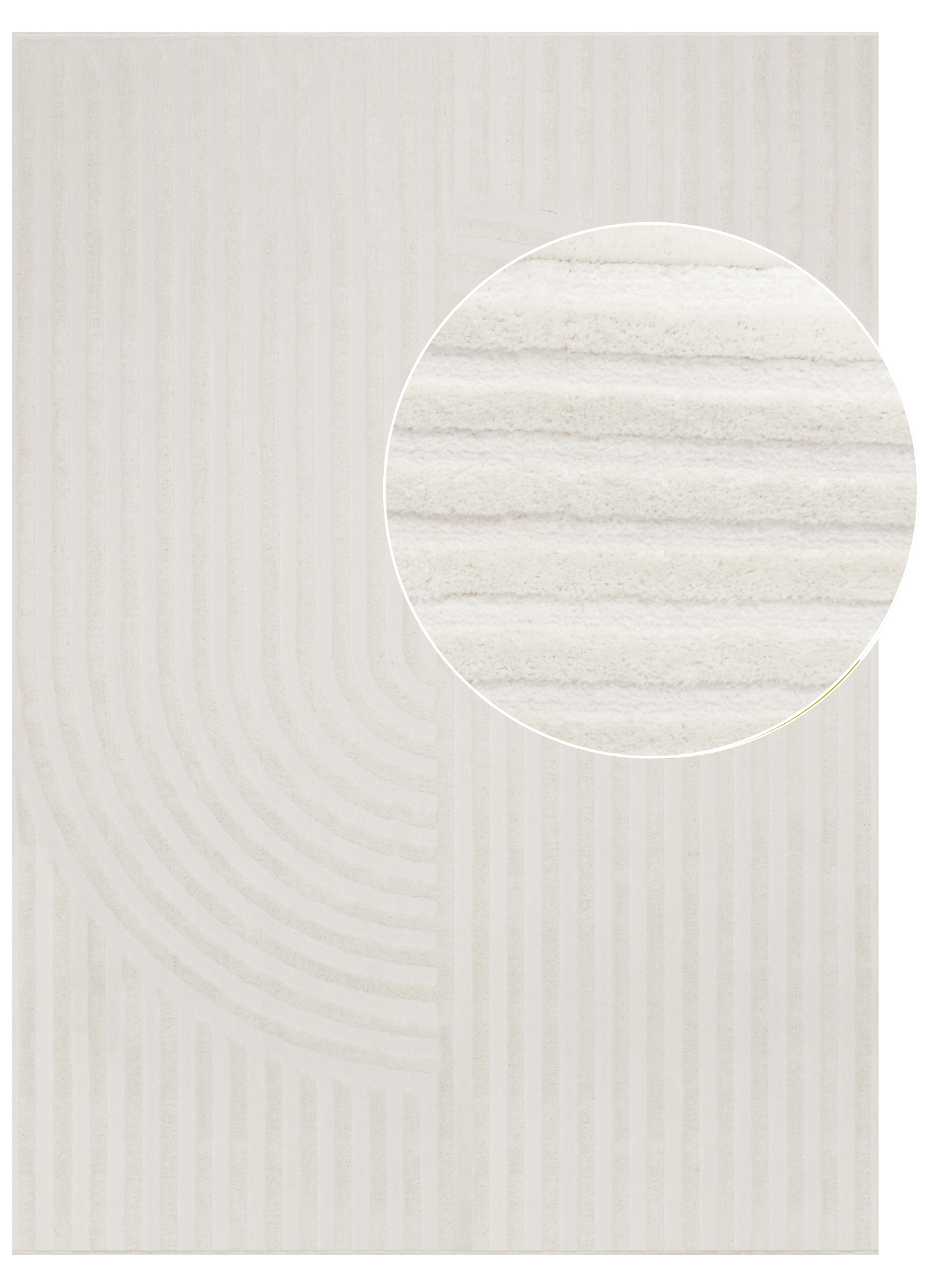 Tapis Hygge Blanc Cassé Lignes