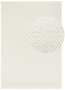 Tapis Laine Loni Blanc