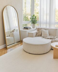 Tapis Laine Loni Blanc