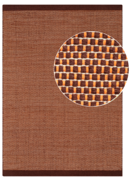 Tapis Laine Loni Brun Foncé