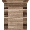 Tapis de couloir Sari Beige Marron Cadre