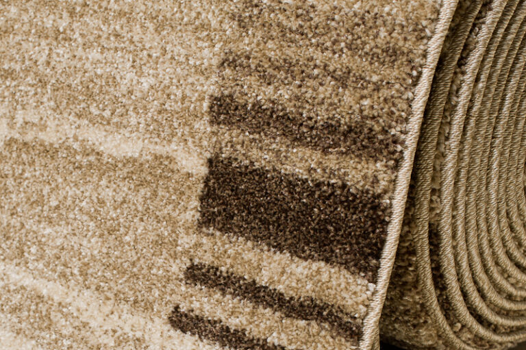 Tapis de couloir Sari Beige Marron Cadre