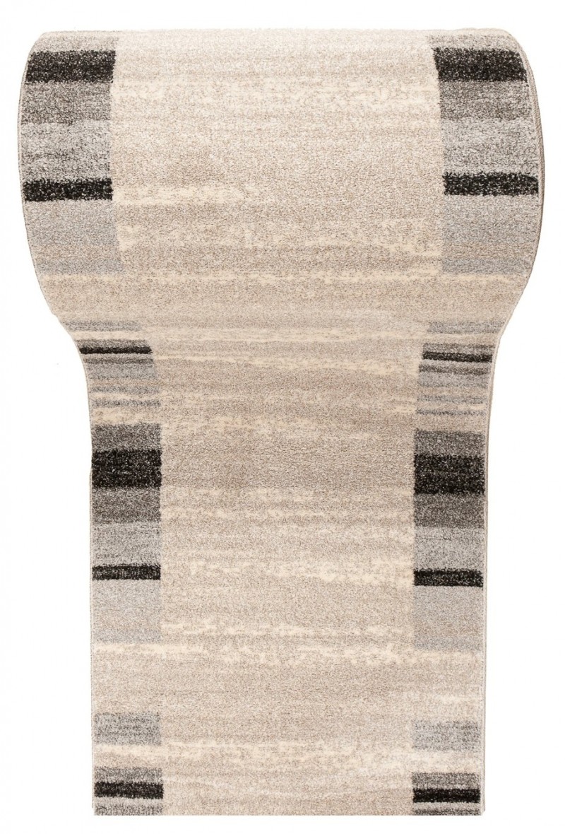 Tapis de couloir Sari Crème Beige Cadre