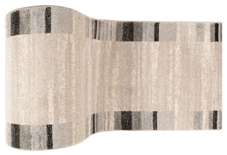 Tapis de couloir Sari Crème Beige Cadre