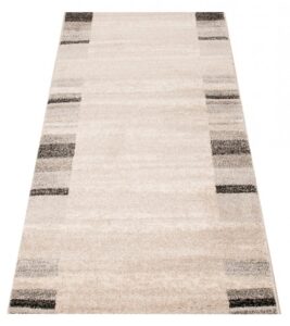 Tapis de couloir Sari Crème Beige Cadre