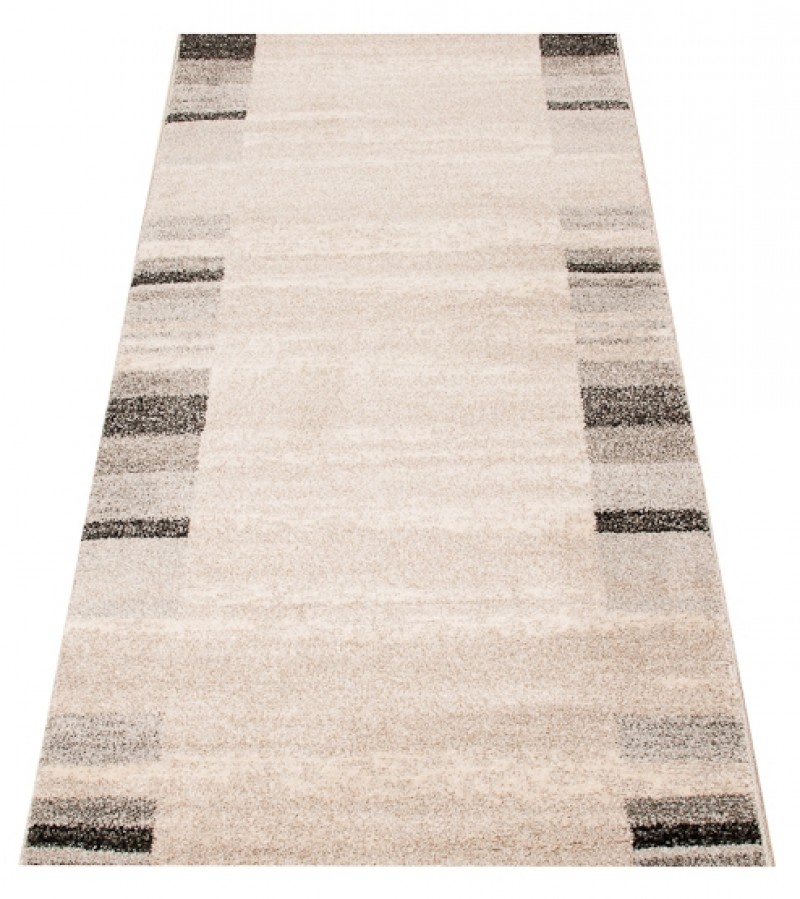 Tapis de couloir Sari Crème Beige Cadre