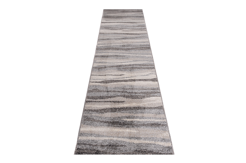 Tapis de couloir Sari Gris Rayures