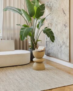 Tapis Laine Loni Brun Clair