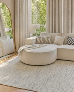 Tapis Laine Loni Beige