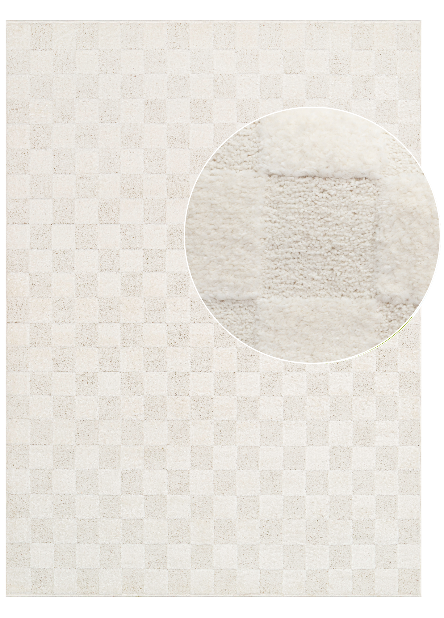 Tapis Terra Crème Carreaux