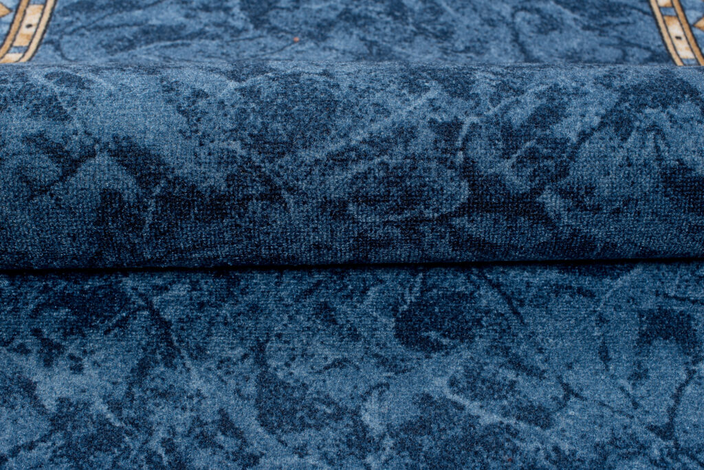 Tapis de couloir Antidérapant Bleu Ornements