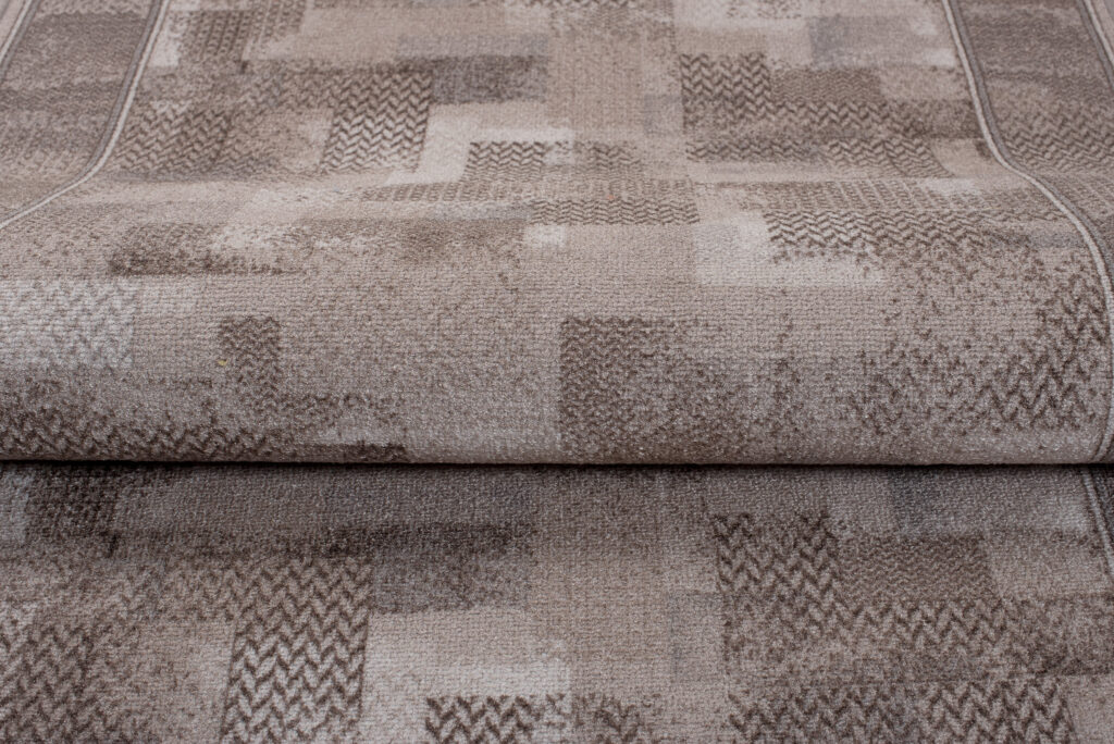 Tapis de couloir Antidérapant Beige Patchwork