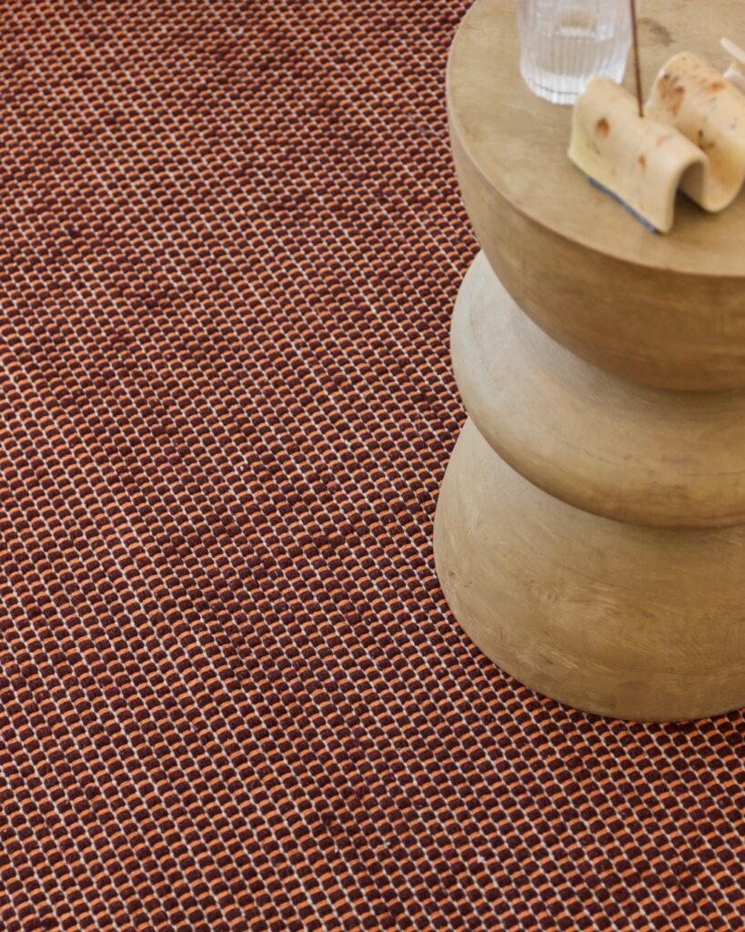 Tapis Laine Loni Brun Foncé