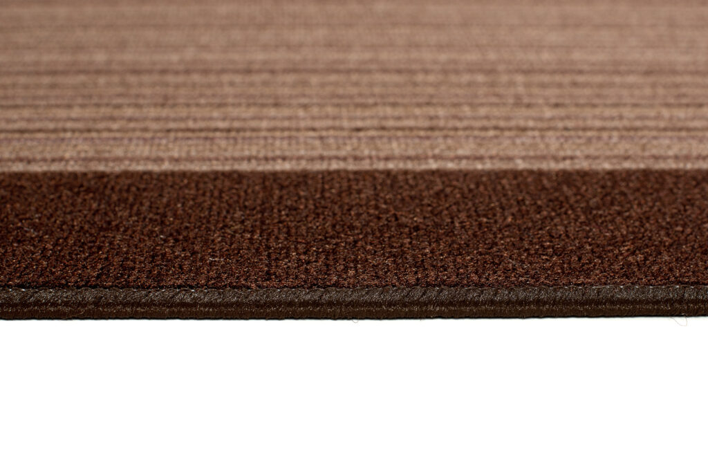 Tapis de couloir Antidérapant Marron Rayures