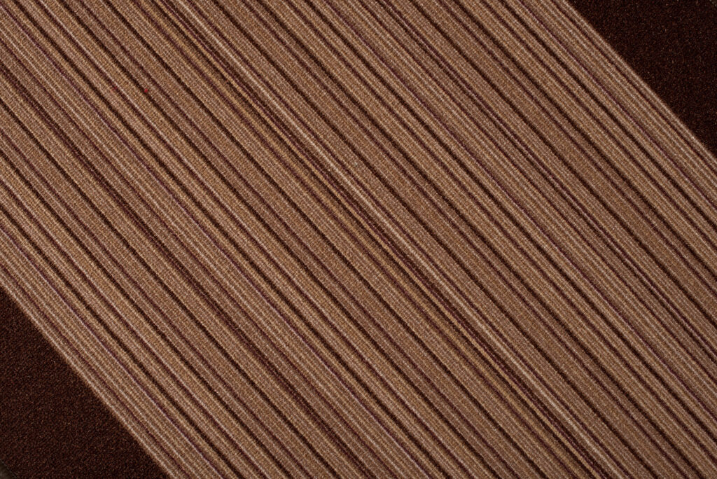 Tapis de couloir Antidérapant Marron Rayures