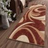 Tapis de couloir Dream Abstrait Marron Ondes Fines