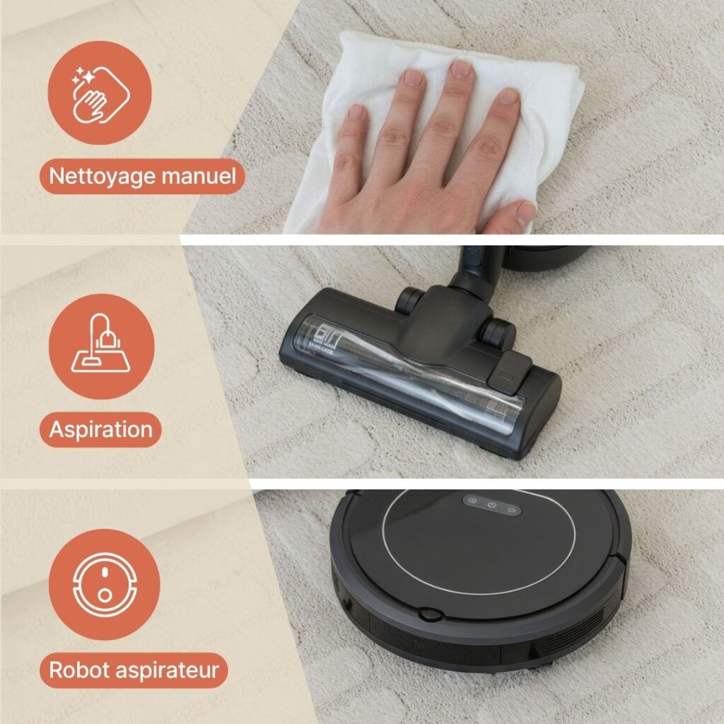 Tapis Terra Crème Feuilles de Palmier