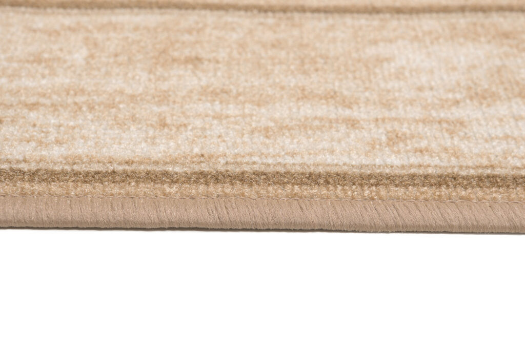 Tapis de couloir Antidérapant Beige Bordure