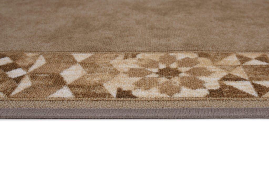 Tapis de couloir Antidérapant Beige Mosaïque