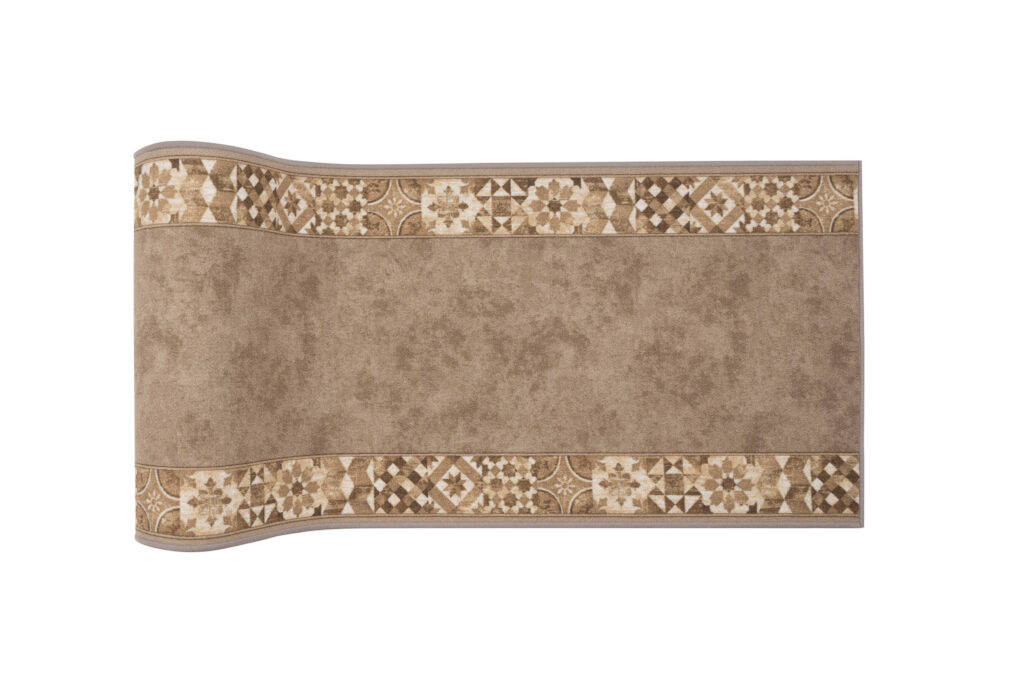 Tapis de couloir Antidérapant Beige Mosaïque