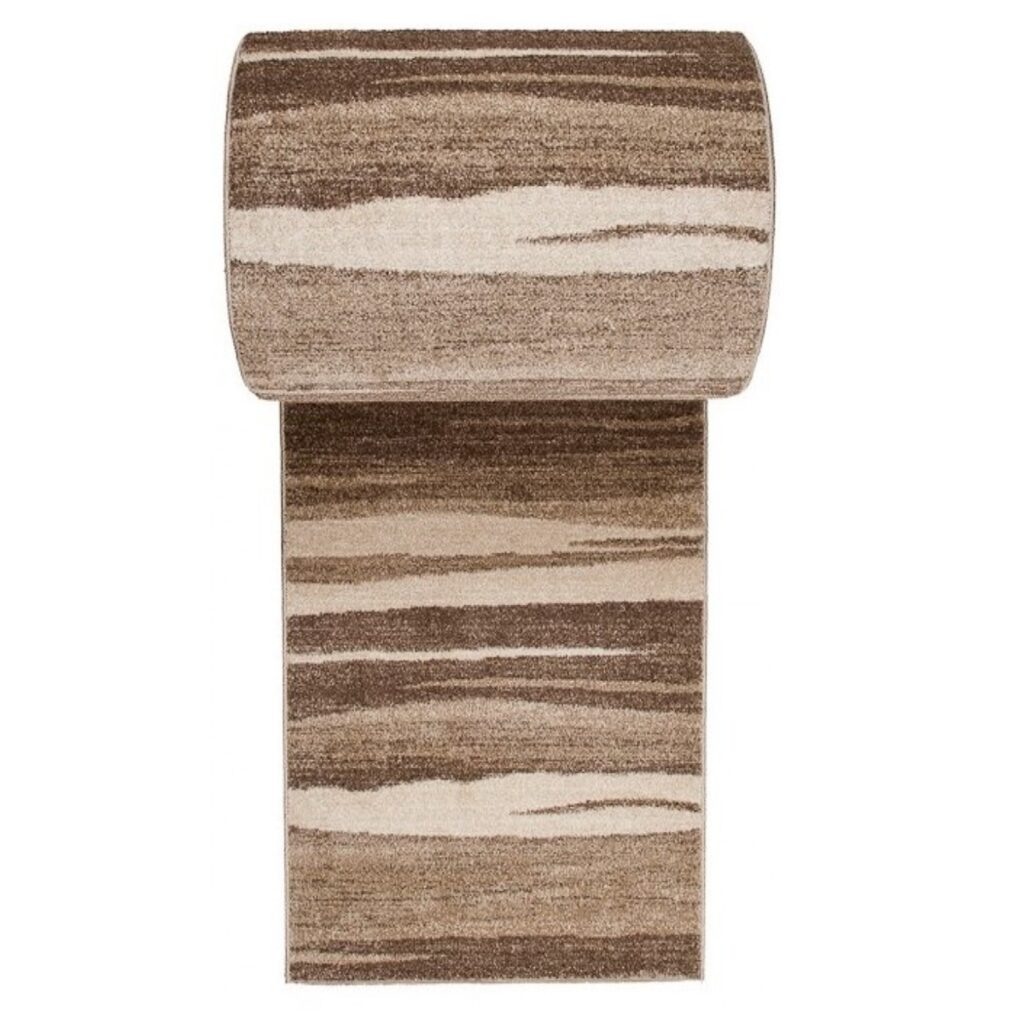 Tapis de couloir Sari Beige Rayures