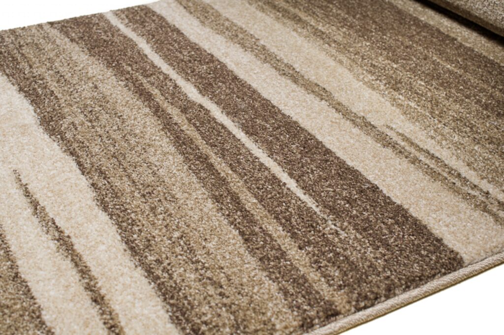 Tapis de couloir Sari Beige Rayures