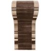 Tapis de couloir Sari Marron Beige Cadre