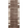 Tapis de couloir Sari Marron Beige Cadre