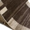 Tapis de couloir Sari Marron Beige Cadre