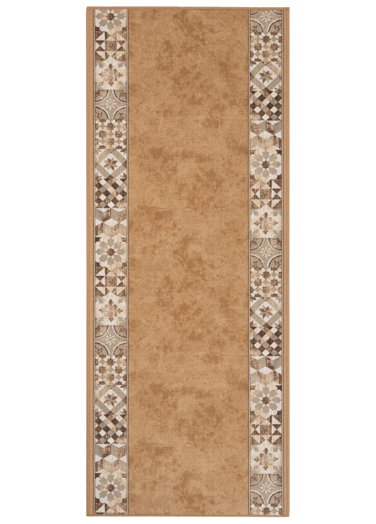 Tapis de couloir Antidérapant Sable Mosaïque