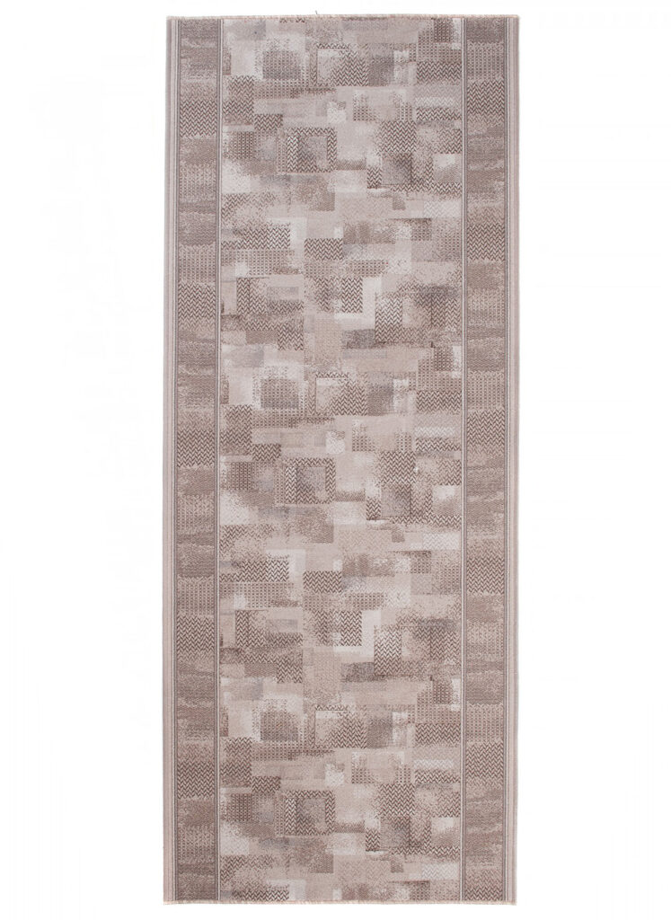 Tapis de couloir Antidérapant Beige Patchwork