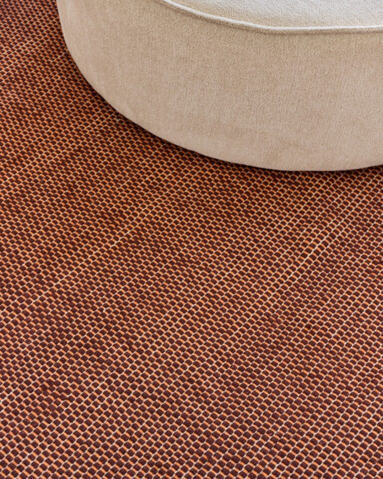 Tapis Laine Loni Brun Foncé