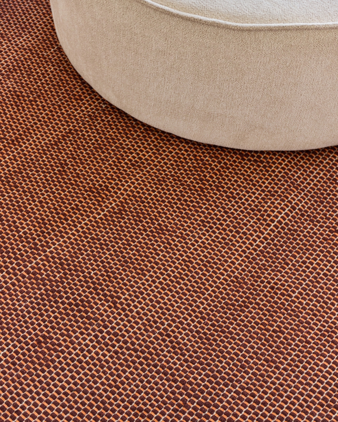 Tapis Laine Loni Brun Foncé