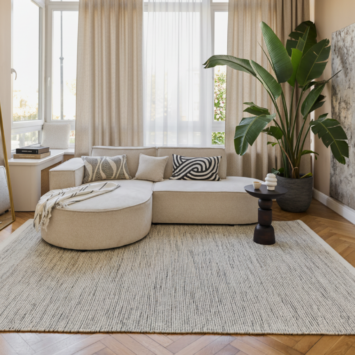 Tapis Laine Loni Beige