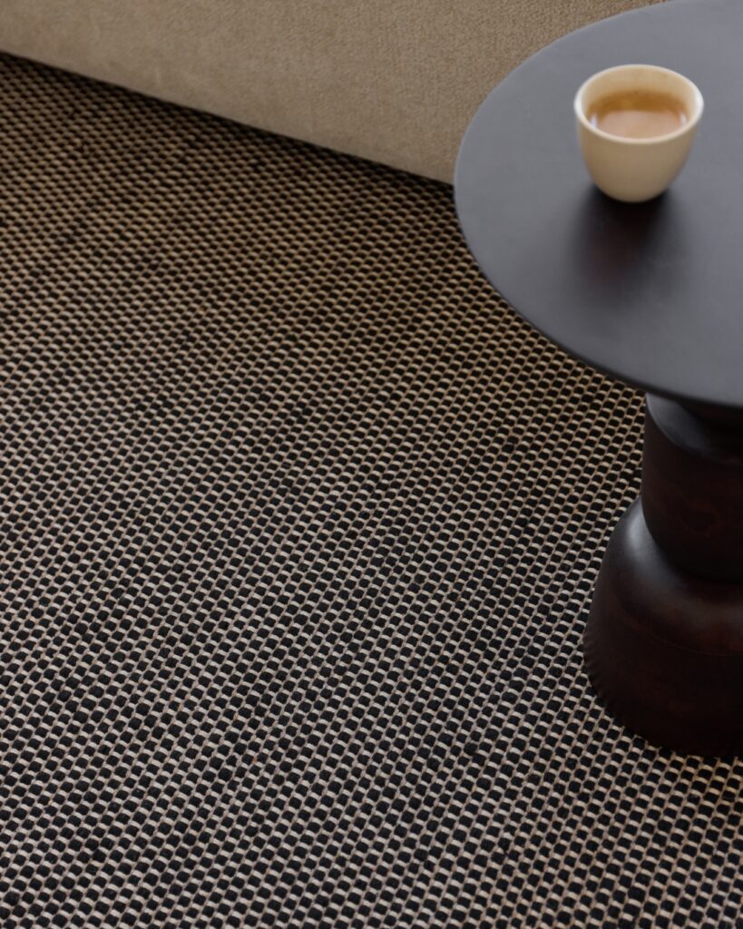 Tapis Laine Loni Noir