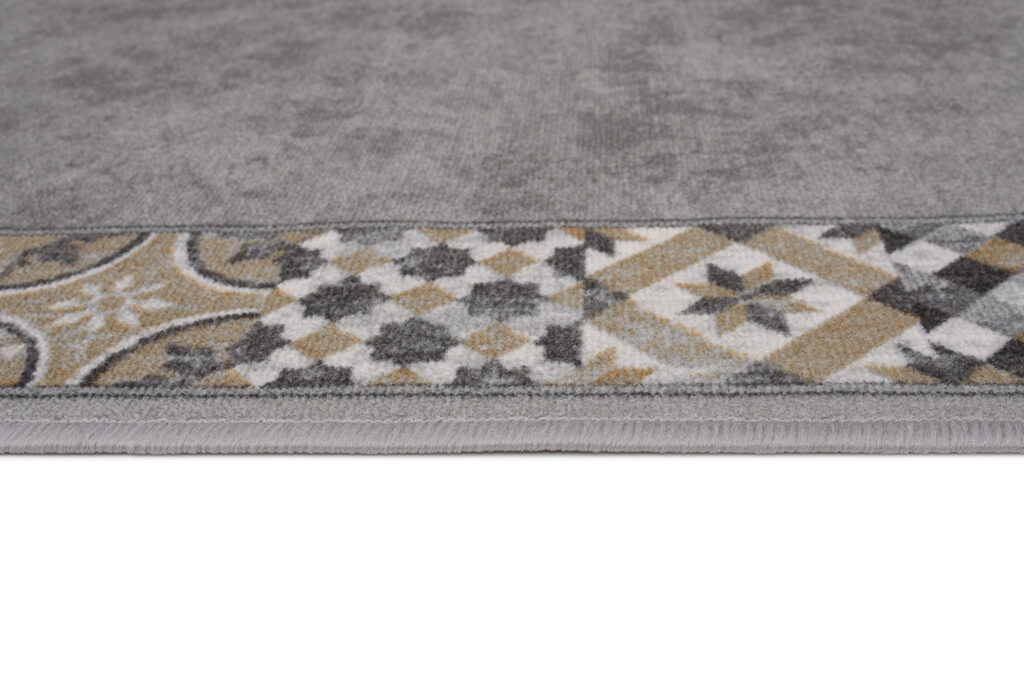 Tapis de couloir Antidérapant Gris Mosaïque