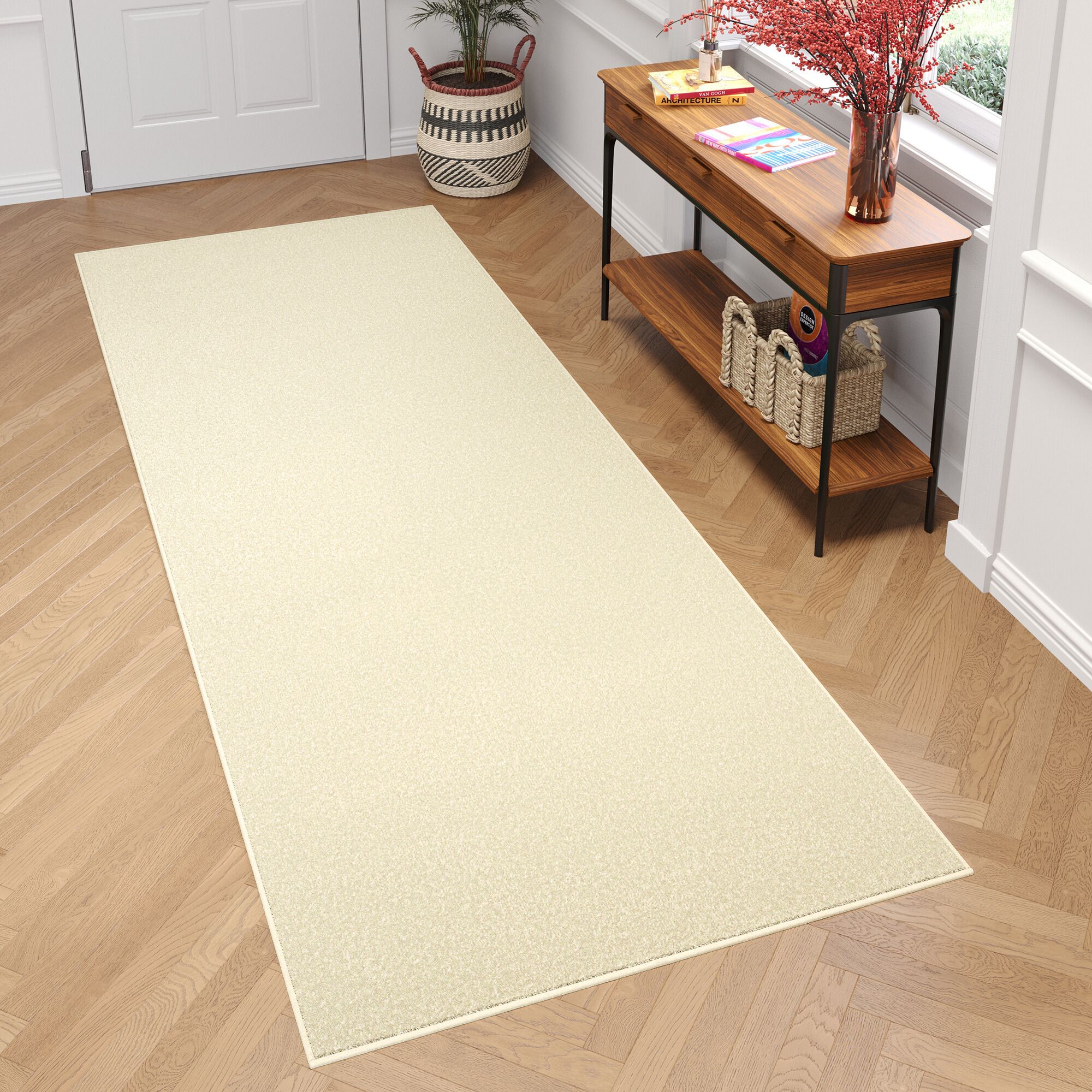 Tapis de couloir Mono Indoor Outdoor Crème