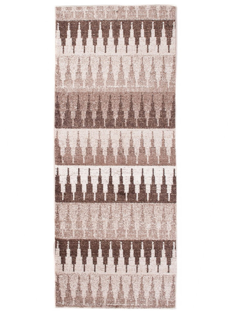 Tapis de couloir Sari Beige Géométrique