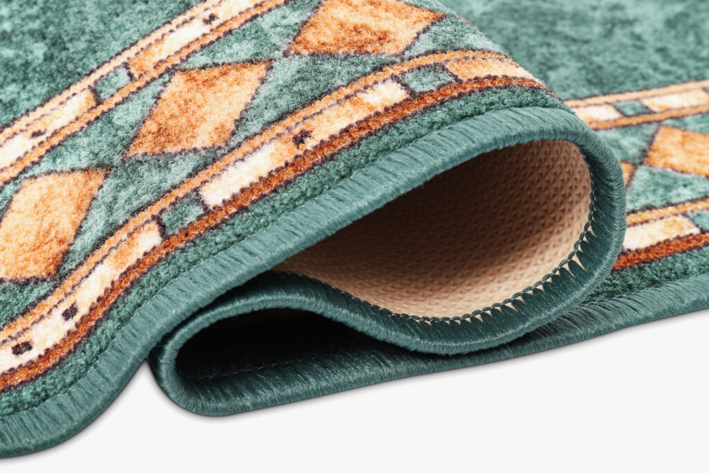 Tapis de couloir Antidérapant Vert Ornements