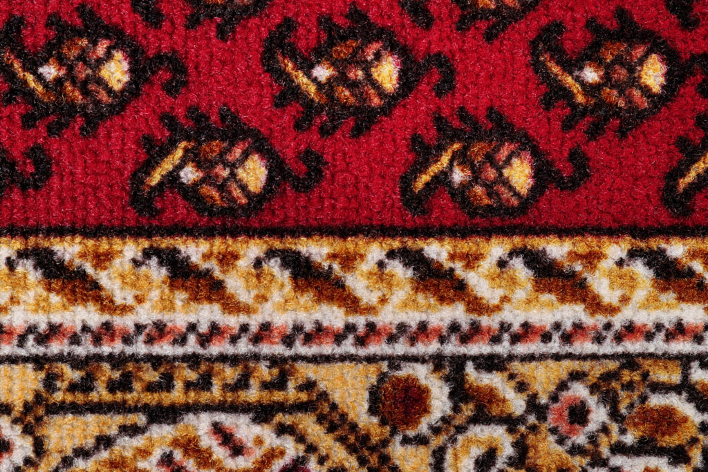 Tapis de couloir Antidérapant Rouge Doré
