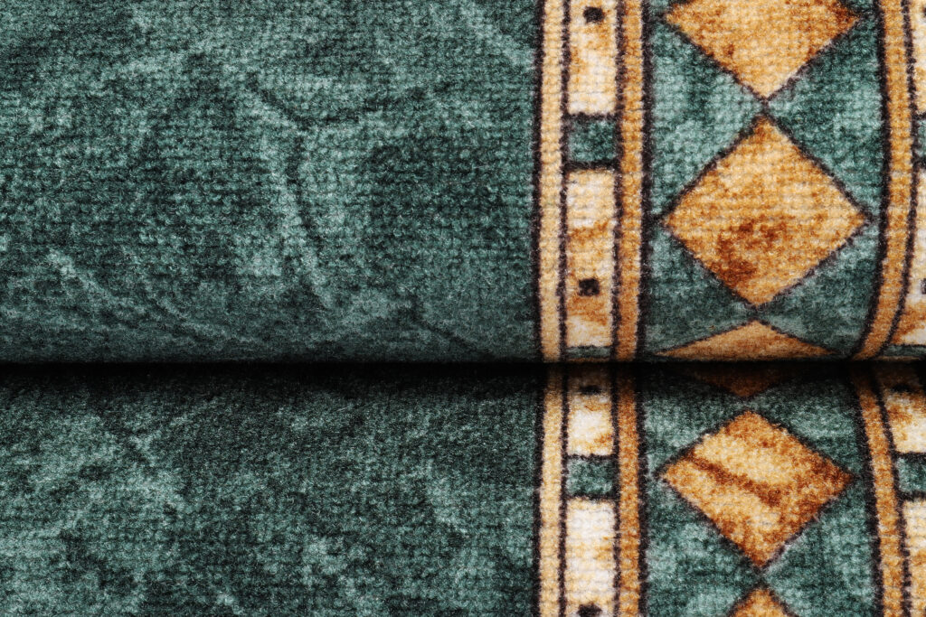 Tapis de couloir Antidérapant Vert Ornements