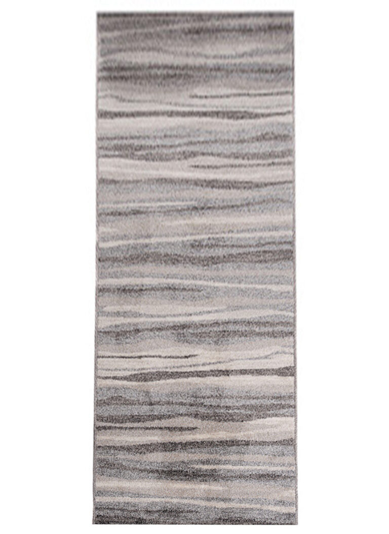 Tapis de couloir Sari Gris Rayures
