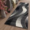Tapis de couloir Dream Gris Foncé Ondes