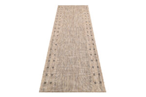 Tapis de couloir Melissa Marron Bordure Indoor Outdoor