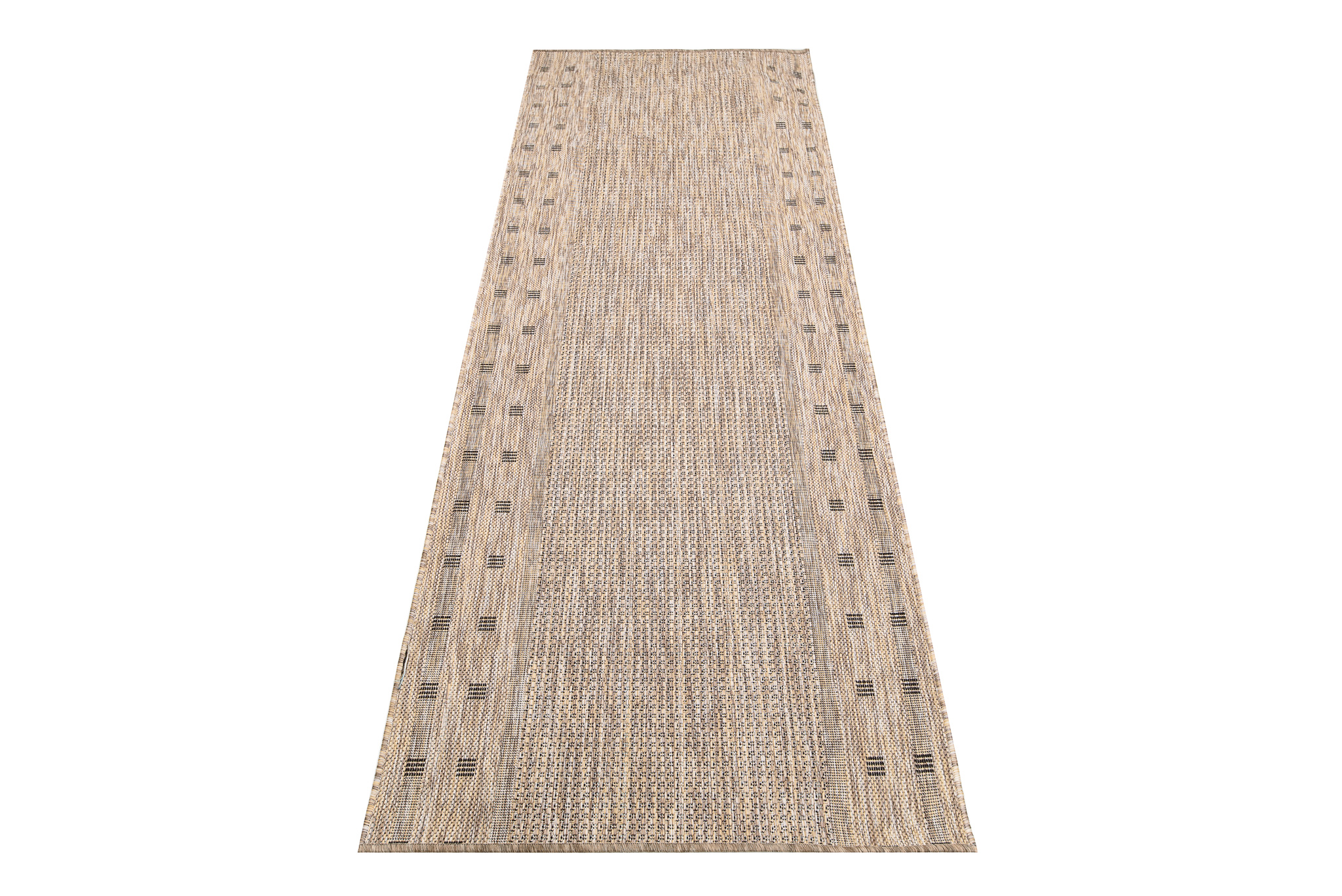 Tapis de couloir Melissa Marron Bordure Indoor Outdoor