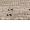 Tapis de couloir Melissa Marron Bordure Indoor Outdoor